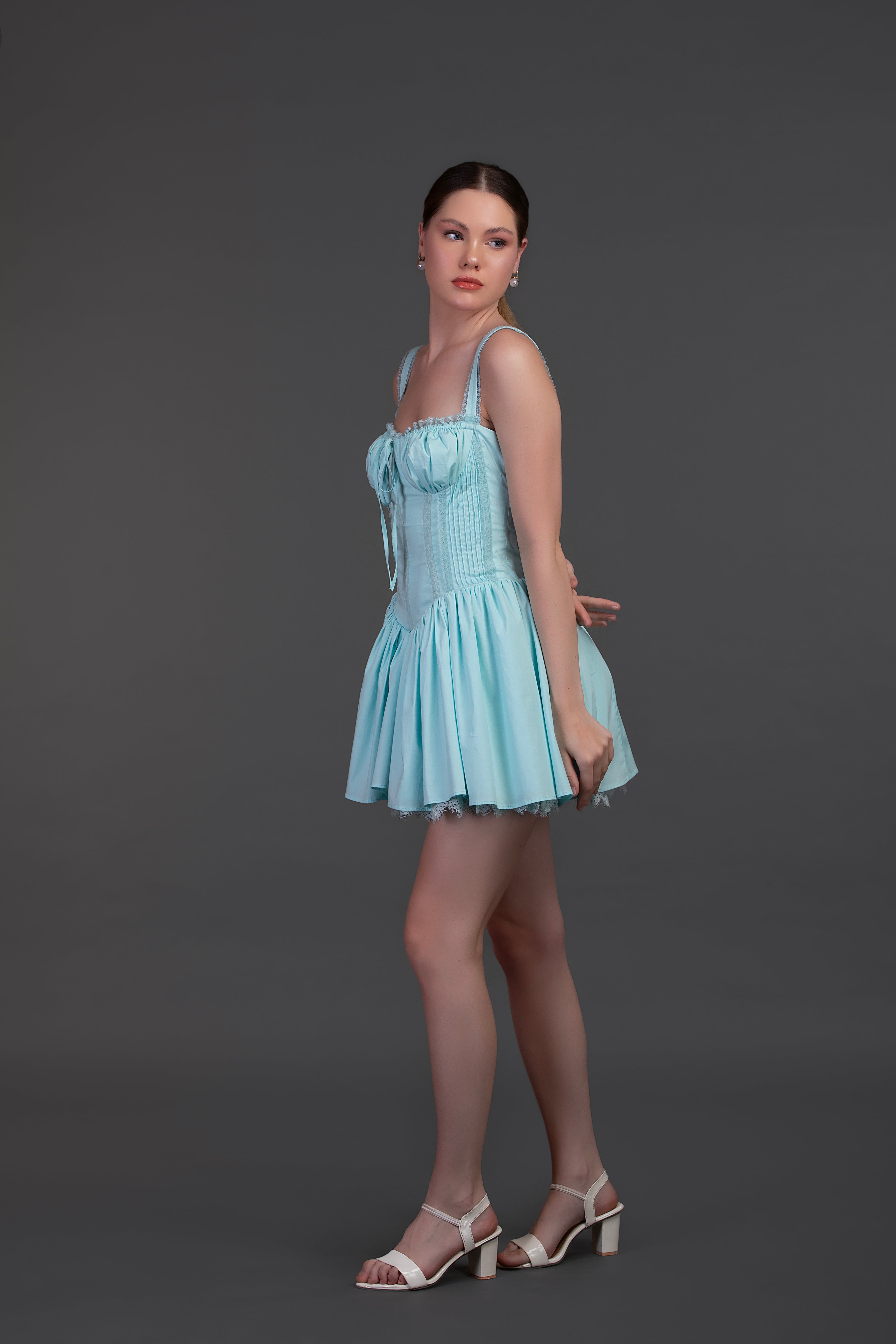 Columbia blue mini dress