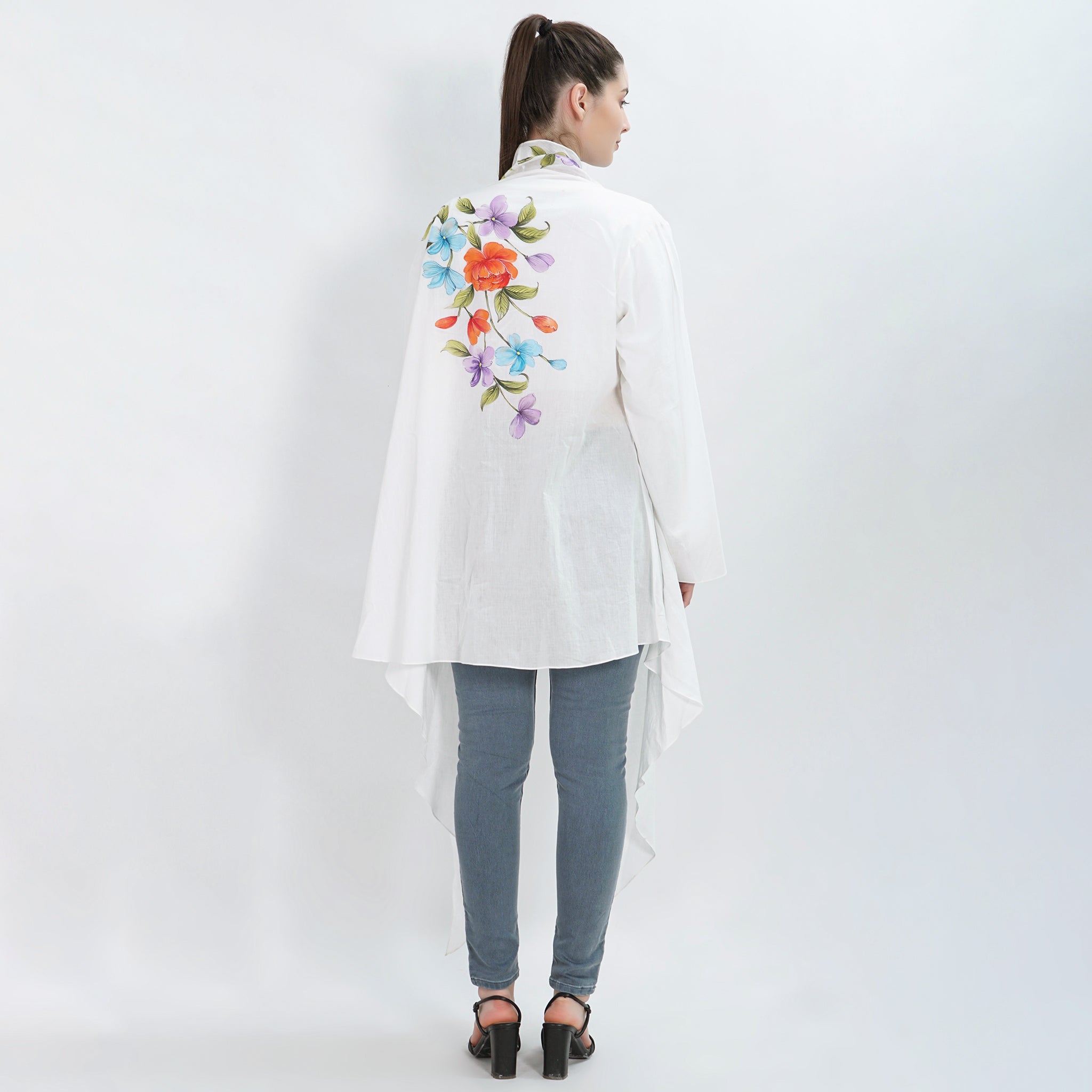 White orchid shrug