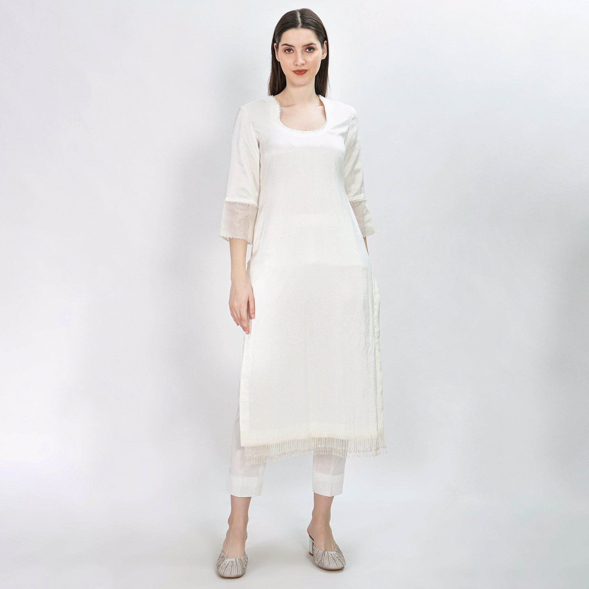 Gardenia off-white kurta set